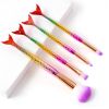Fishtail handle makeup brush four-piece set