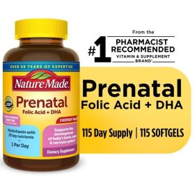 Nature Made Prenatal with Folic Acid + DHA Softgels