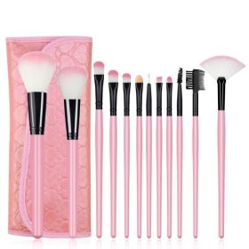 12pcs Pro Makeup Brush Set with a Bag